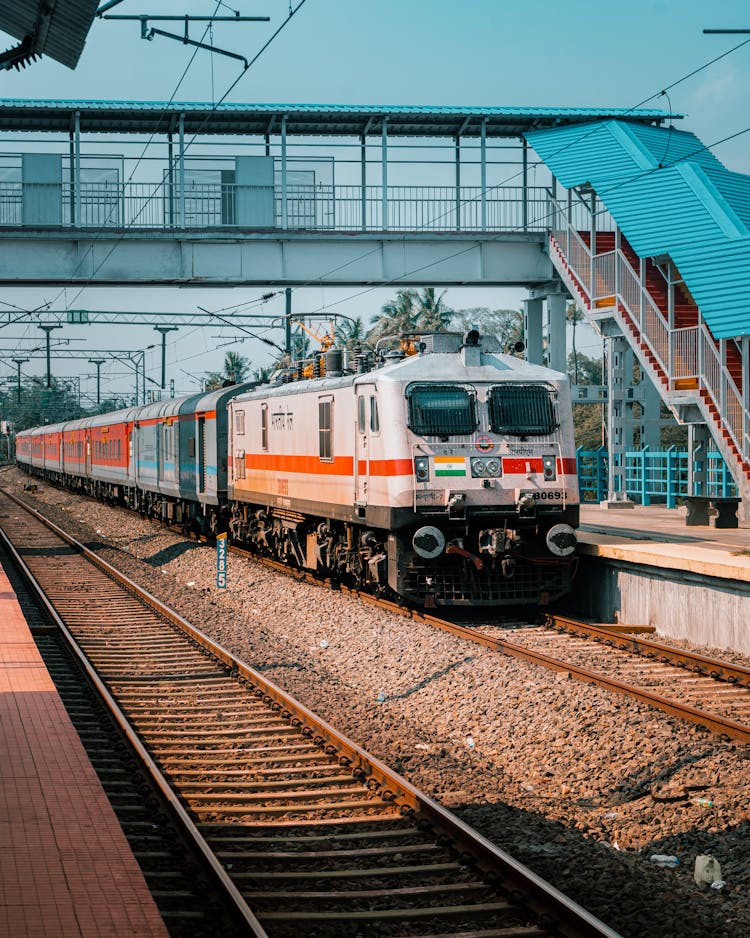 Footbridge Over Railway Tracks