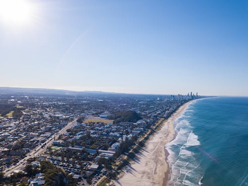 Základová fotografie zdarma na téma denní světlo, Gold Coast, letecký snímek