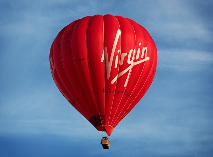 Red Virgin Hot Air Balloon