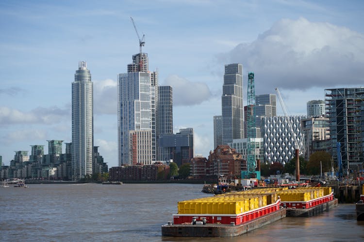 Lambeth Waterfront With St George Wharf Residential