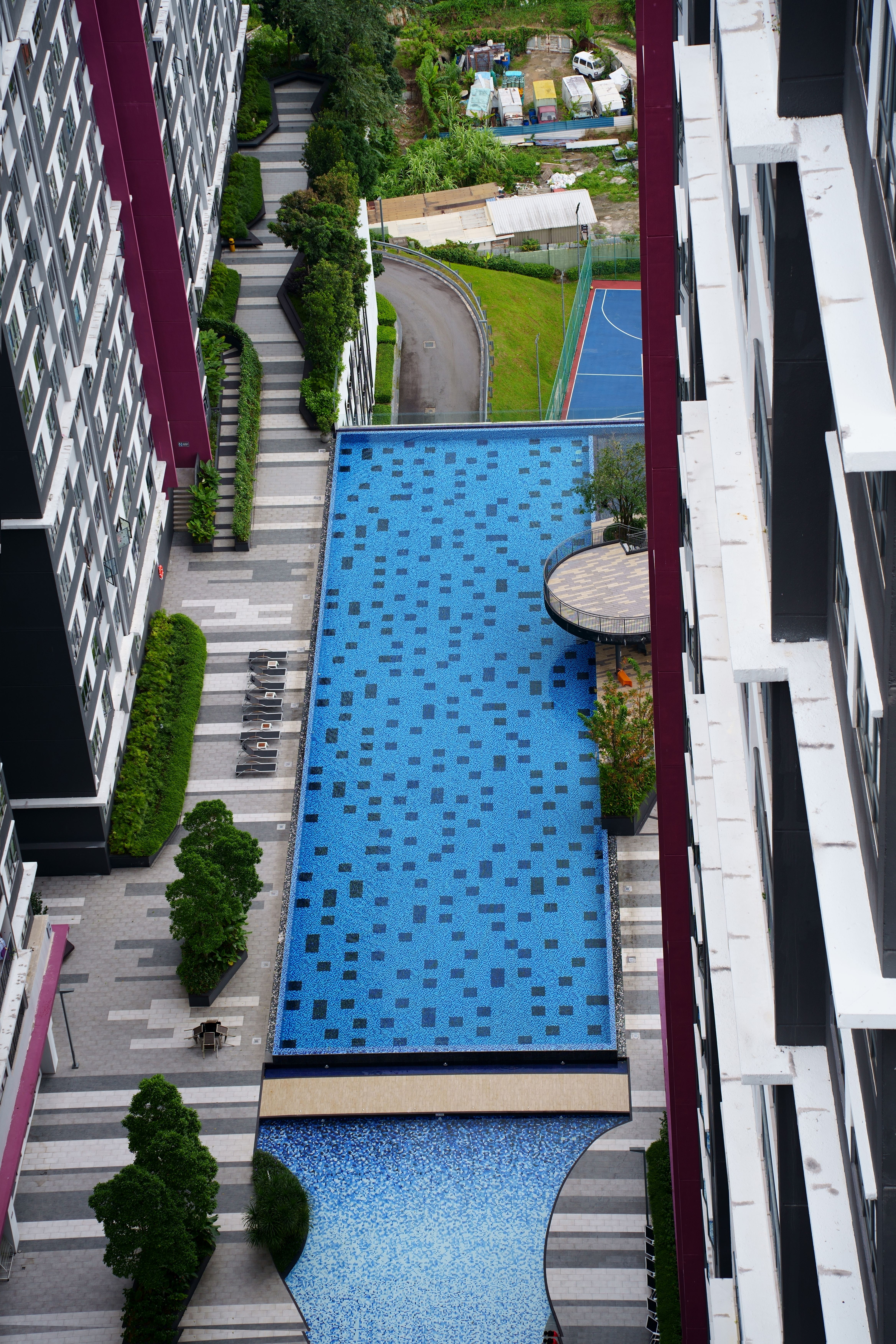 Huge Swimming Pool in a Luxury Apartment Complex · Free Stock Photo - Large Apartment Renovation With Pool