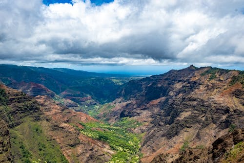 Scenic View of a Mountain Range 