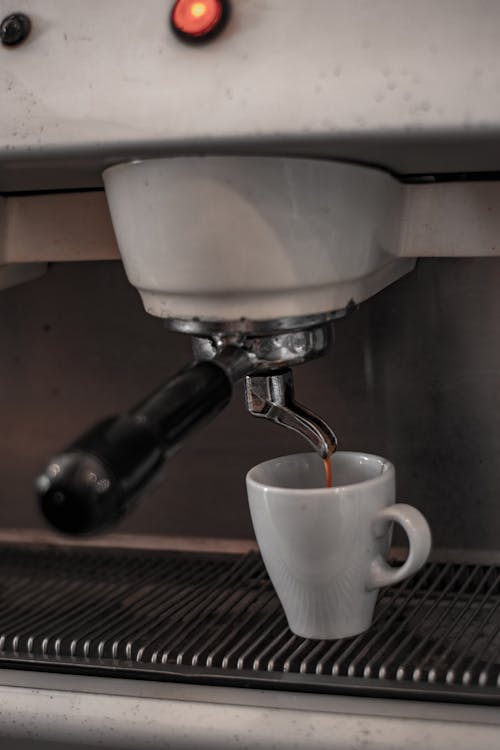 Coffee Machine Pouring Cafe