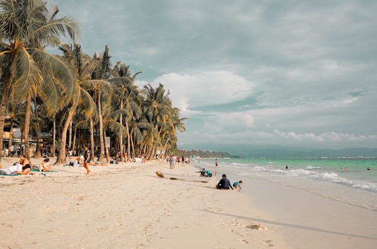 People On A Tropical Beach 