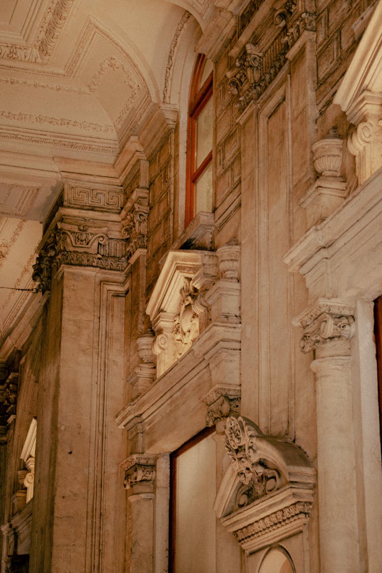 Ornamented Wall In Palace