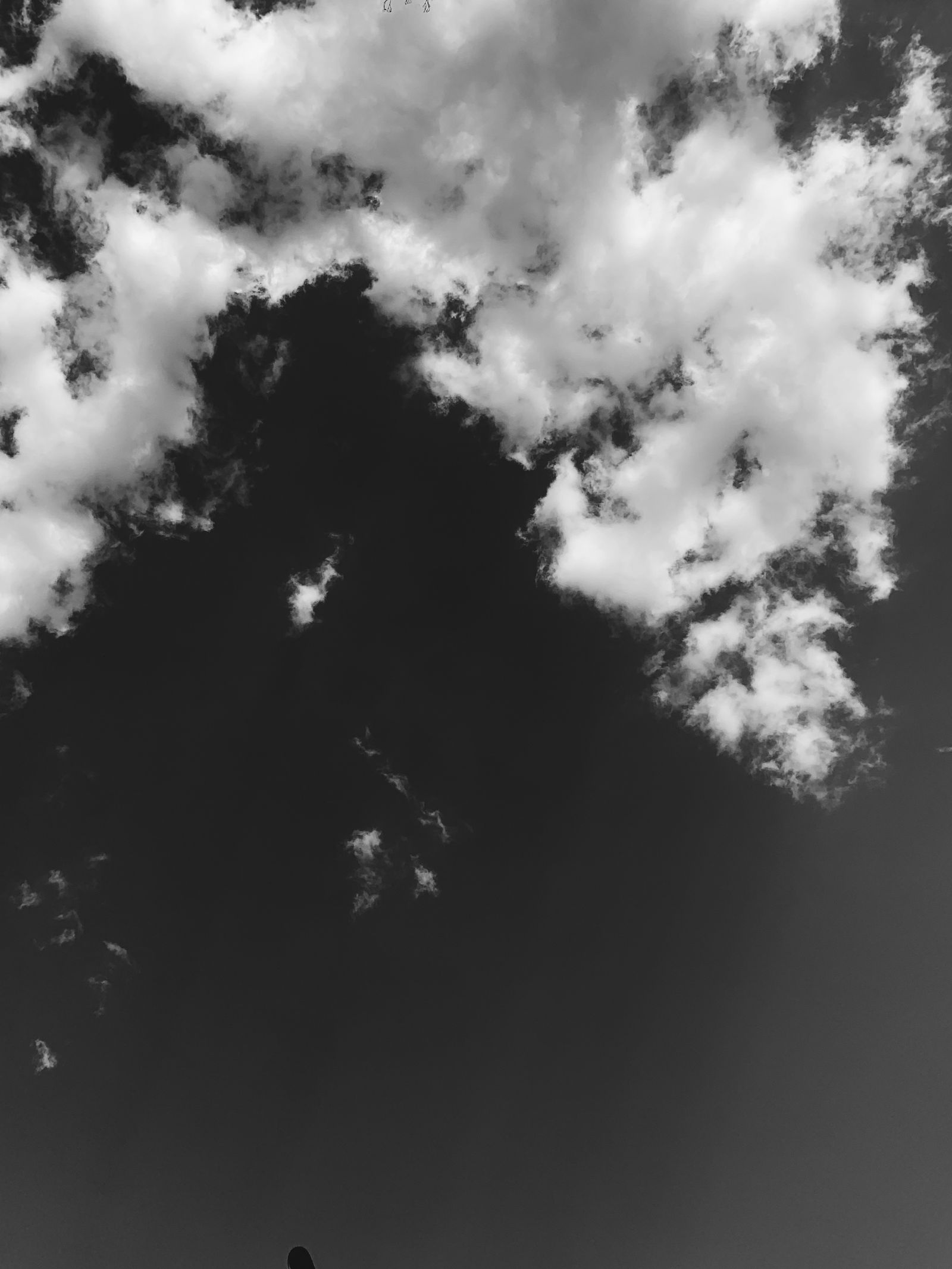 Clouds on Sky in Black and White · Free Stock Photo