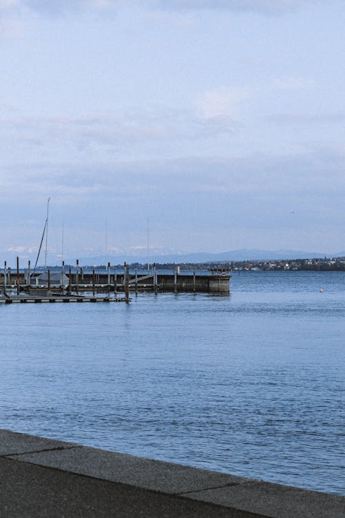 Ingyenes stockfotó alkonyat, függőleges lövés, kikötő témában