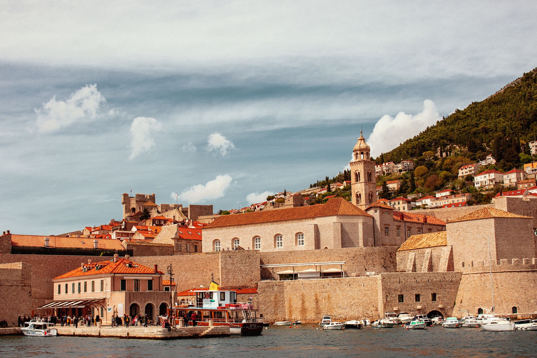 Hotel water shuttle boat in Dubrovnik