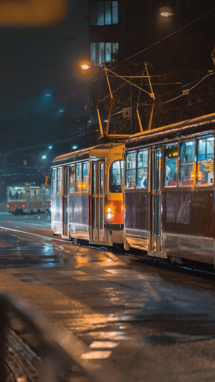 Tramway At Night