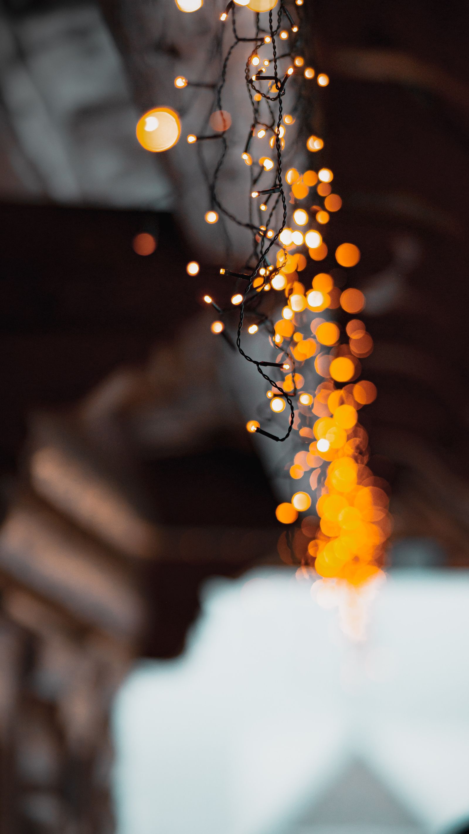 Green String Lights · Free Stock Photo