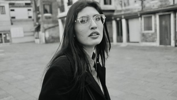Portrait of Woman i Eyeglasses
