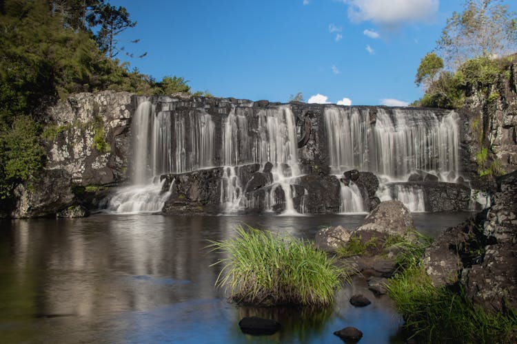 Waterfall And River