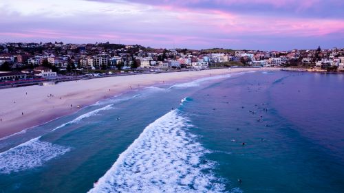 Free Beach at dusk Stock Photo