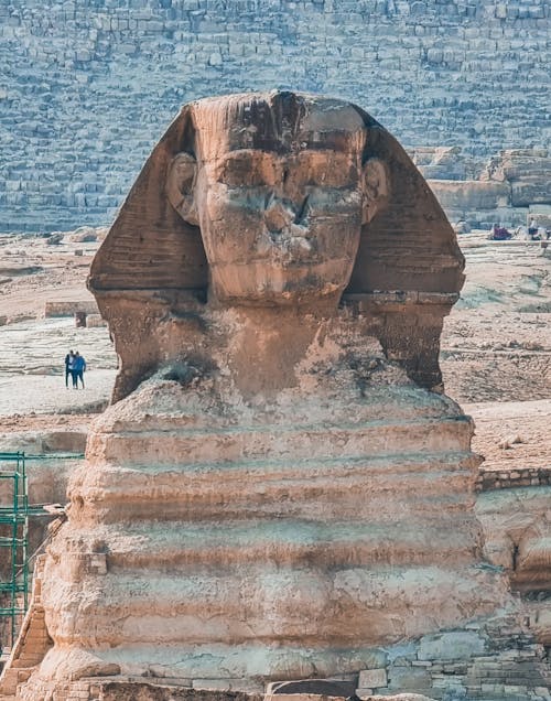 Two People Standing in Front of Great Sphinx of Giza, Egypt during Day ...