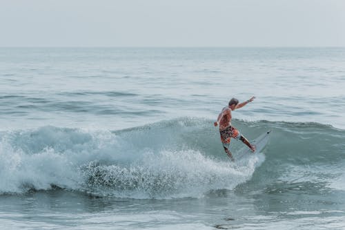 Surfer on Sea Wave