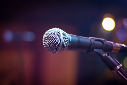 Free Black and Gray Microphone Stock Photo