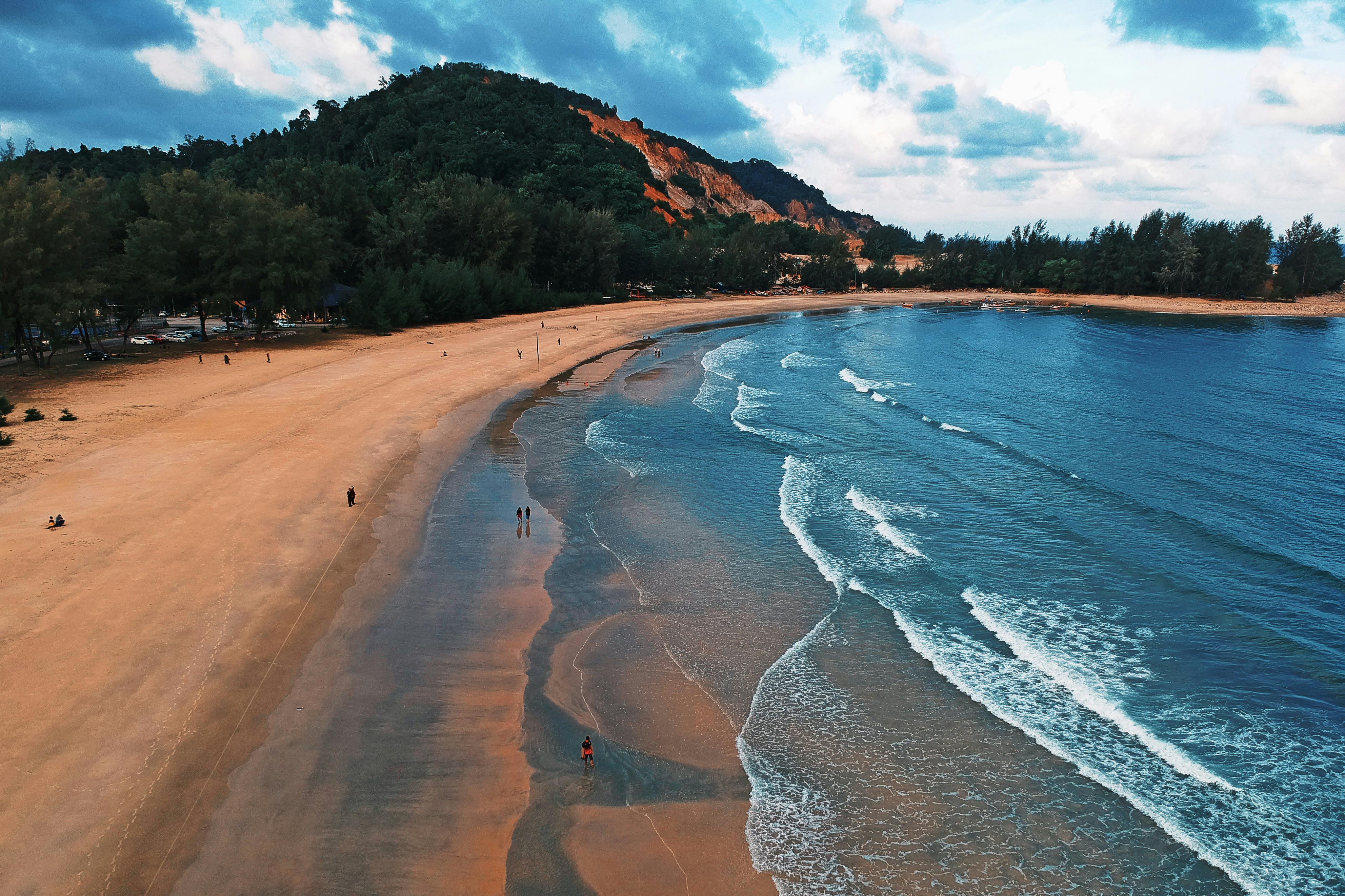 People Walking On Shore · Free Stock Photo