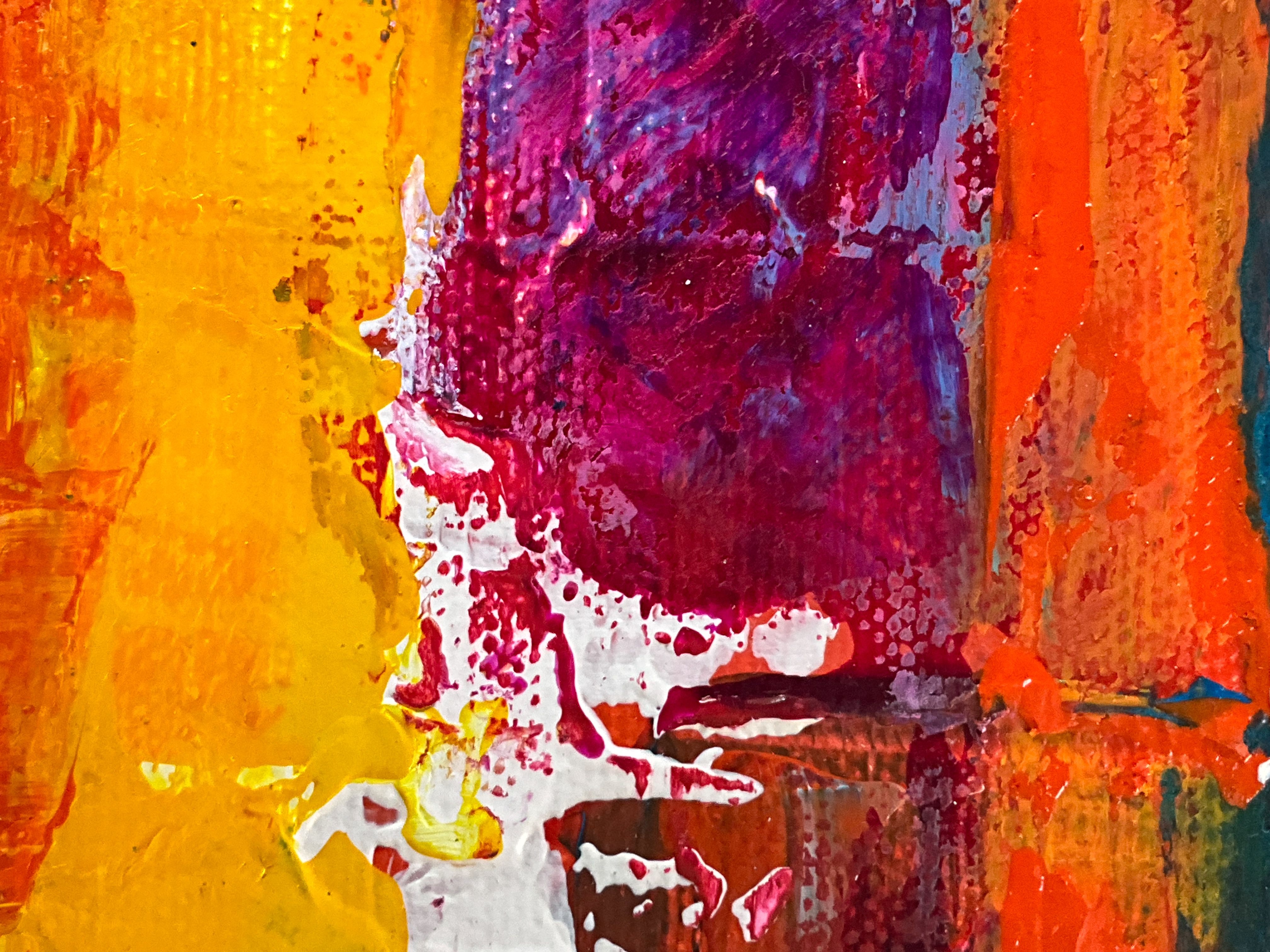 Orange and Yellow Abstract Painting · Free Stock Photo