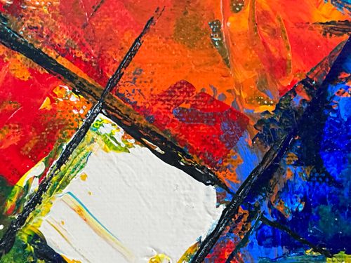 Free Vibrant abstract art featuring bold colors and dynamic patterns, showcasing modern art techniques. Stock Photo