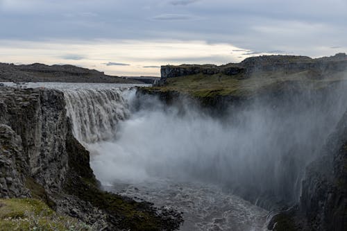 Scenic Dettifoss Waterfall in Iceland 