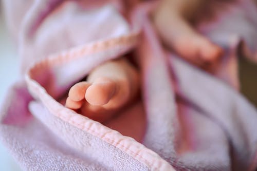 Close-up of a Foot of a Baby 
