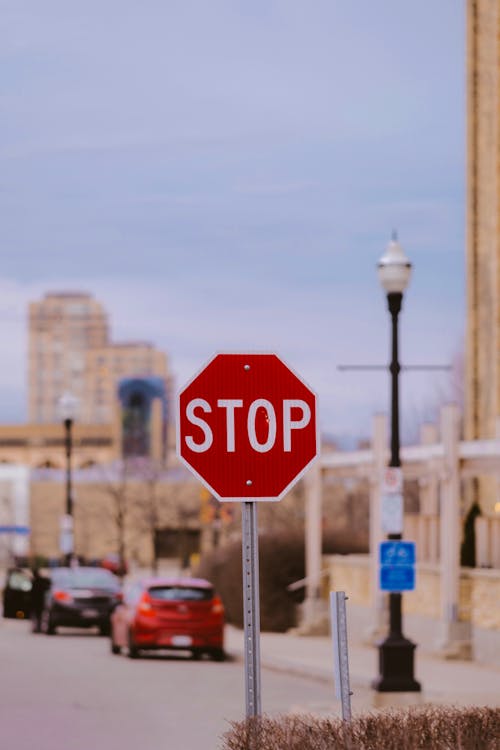 Close-up of a Stop Sign 