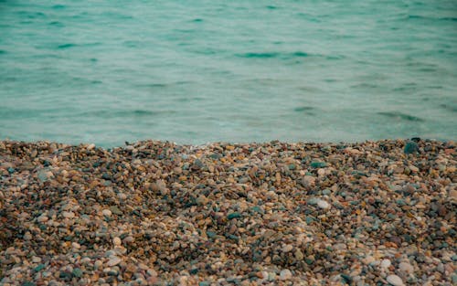 Stony Beach along Sea