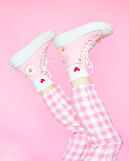 Roze Hart Converse Sneakers