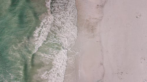 Δωρεάν στοκ φωτογραφιών με oceanshore, αεροφωτογράφιση, άμμος
