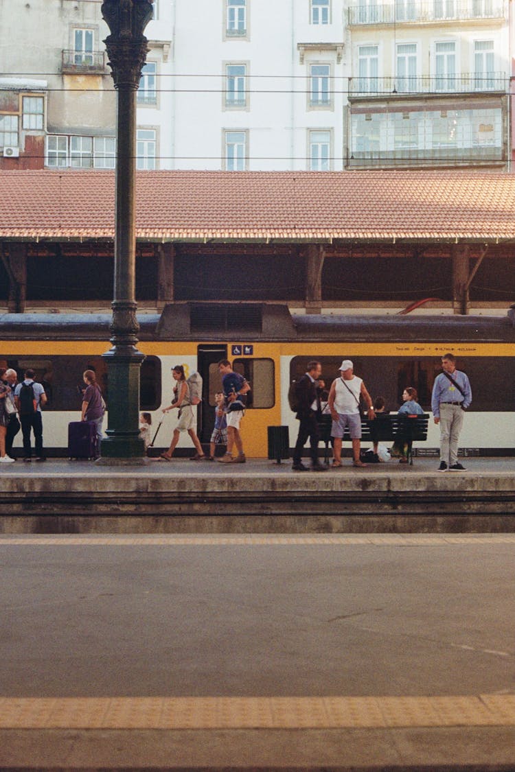 People On The Railway Station