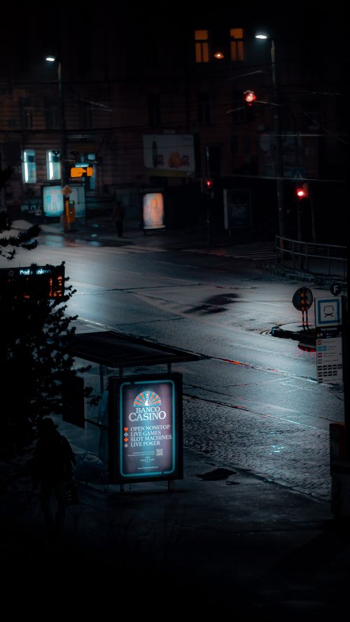 An Empty Road at Night · Free Stock Photo