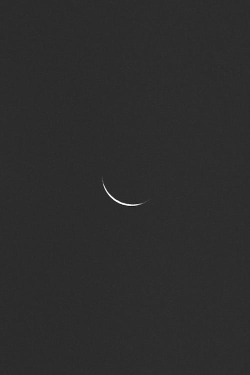 Crescent on Night Sky