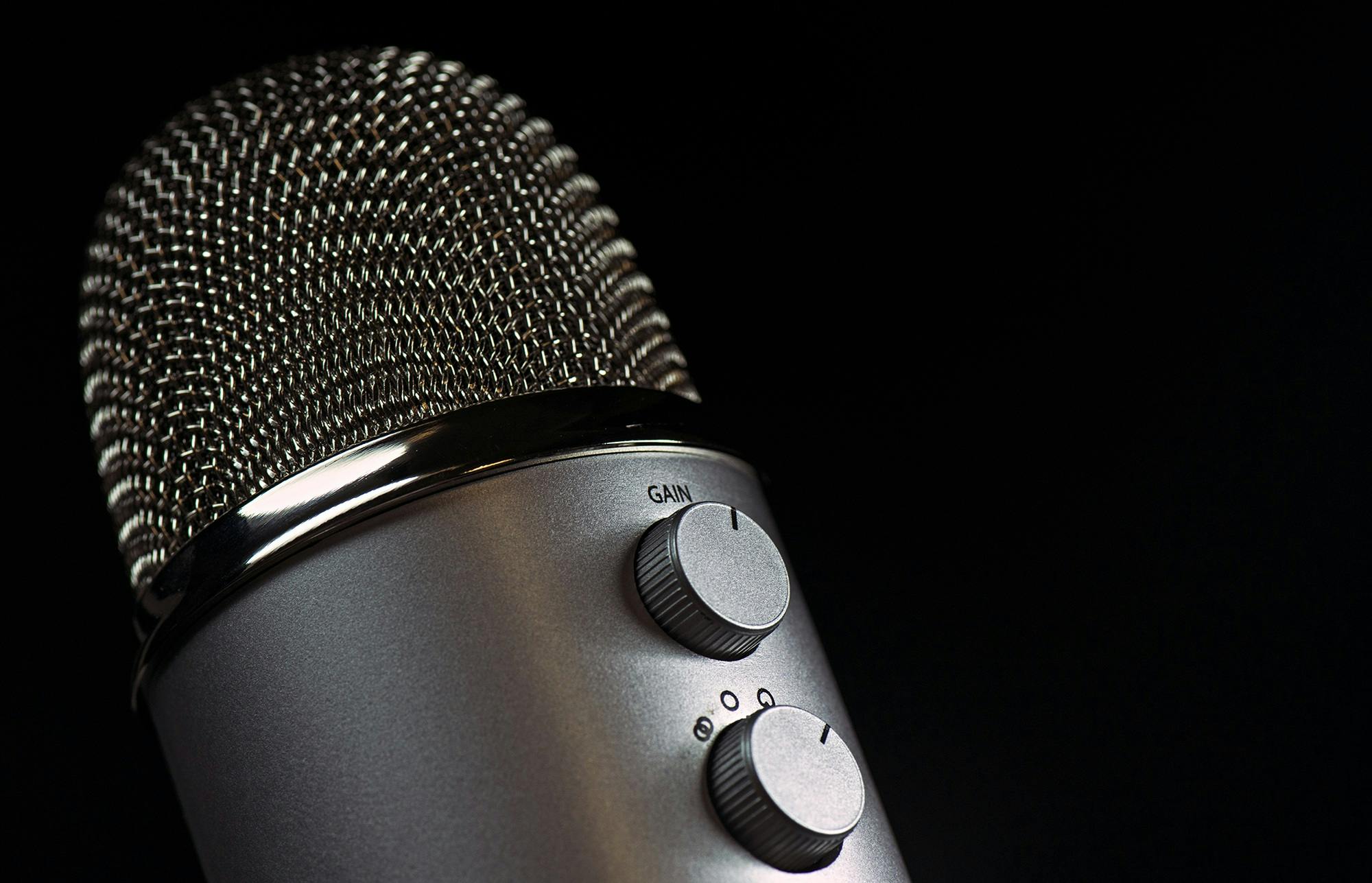 Grey Condencer Microphone