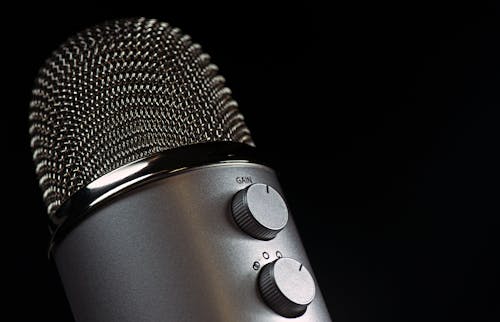 Grey Condencer Microphone