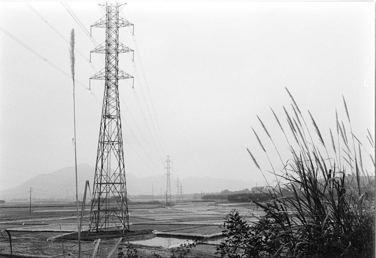 Electricity Pylons In Countryside