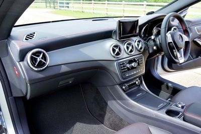 Full cabin interior with fitted floor mats