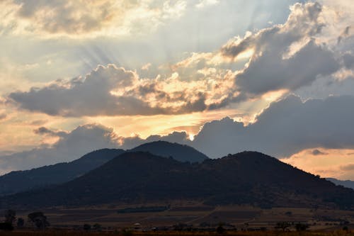 Silhouette Photography of Mountain