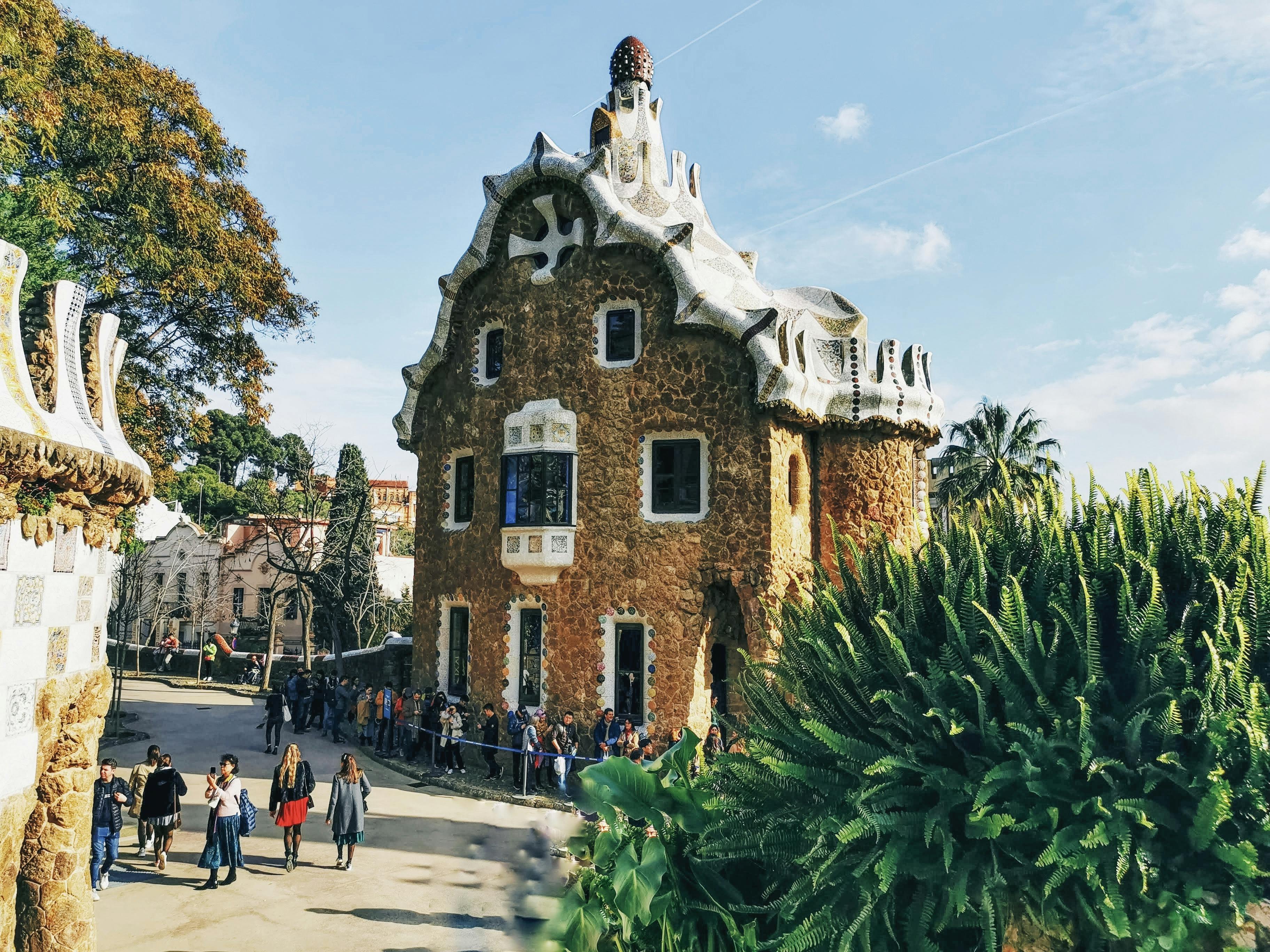 casa del guarda in park guell barcelona spain