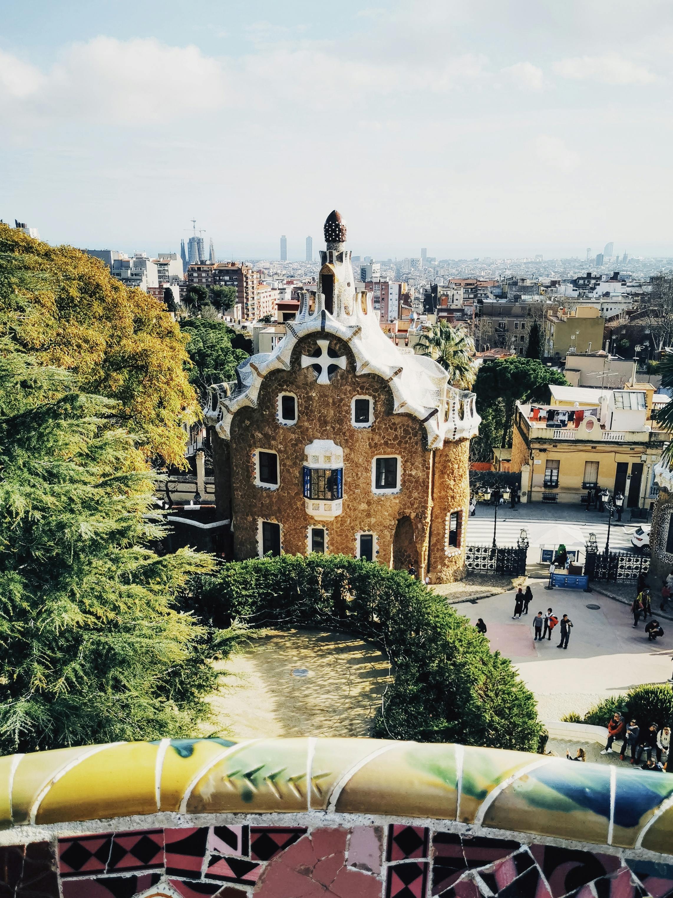 casa del guarda in park guell barcelona spain