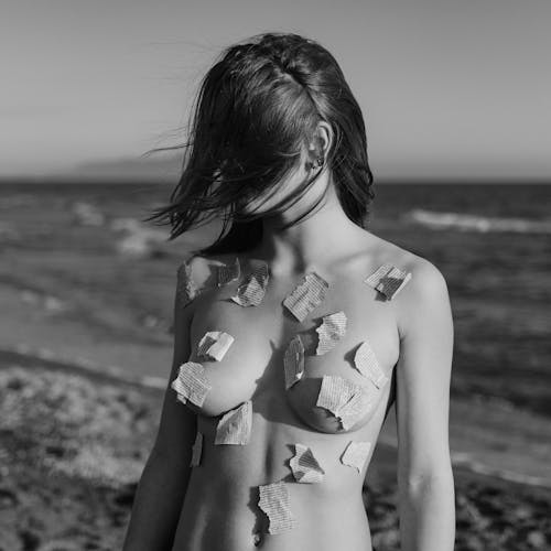 Free Grayscale Photography Of Topless Woman  Stock Photo