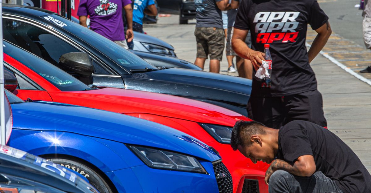 Men with Cars on Motorsport Event · Free Stock Photo