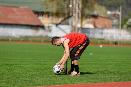 Man Playing Soccer 