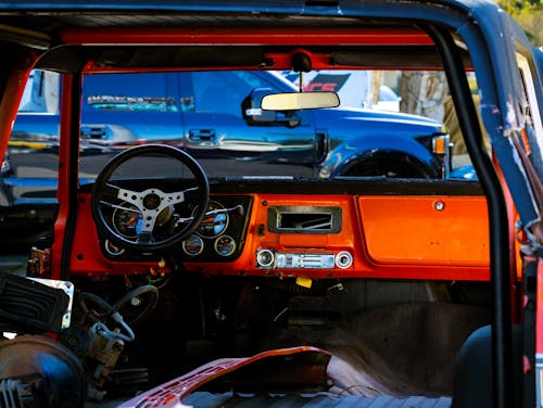 Interior of Vintage Car