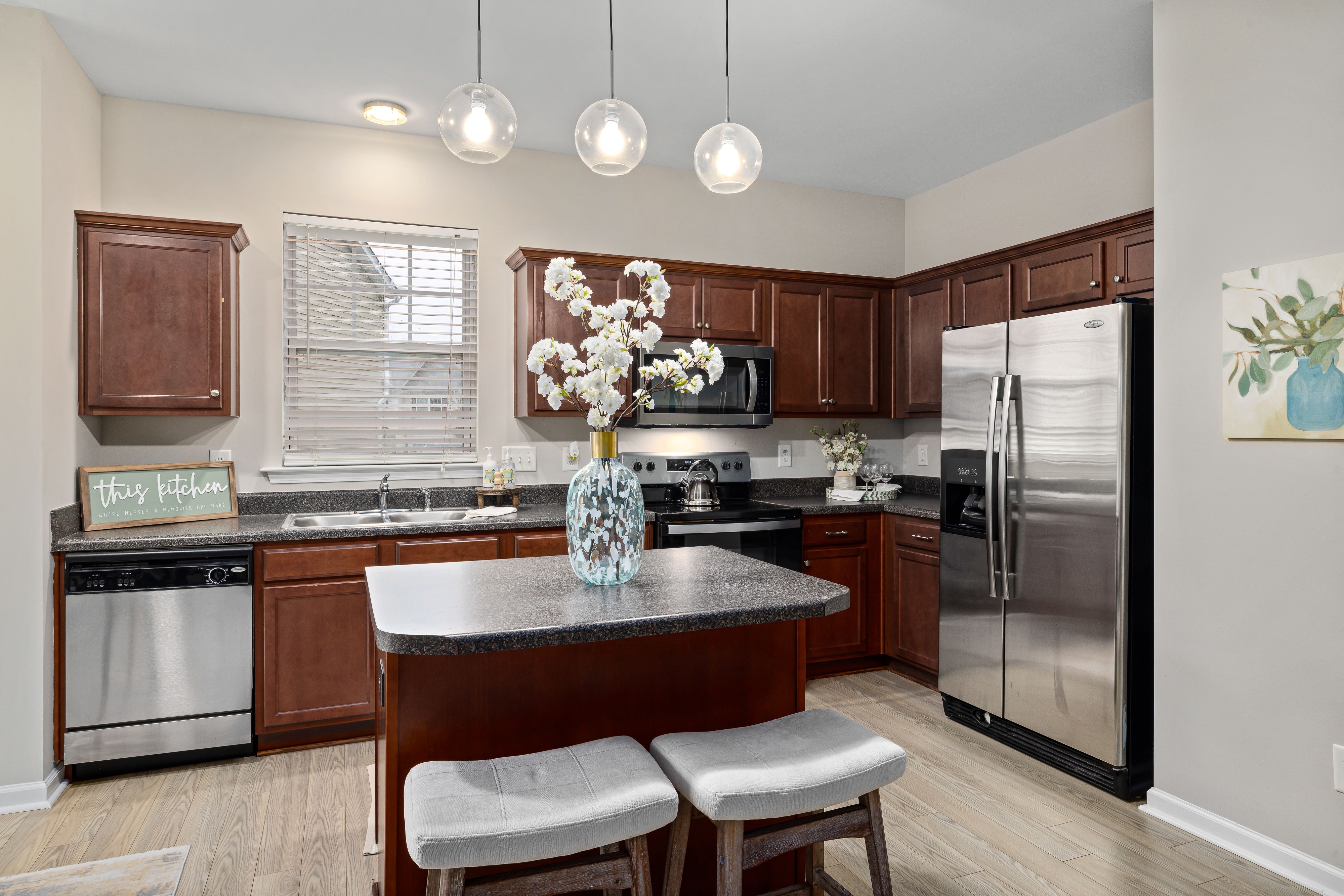 Furniture and Fridge in Kitchen · Free Stock Photo