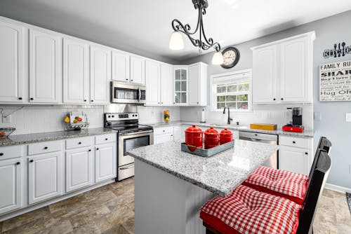 Foto stok gratis dapur, desain interior, furnitur putih