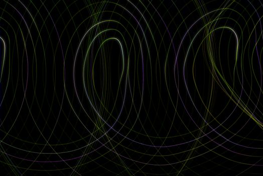 Captivating abstract design with loops and lines on a dark backdrop, ideal for modern projects.