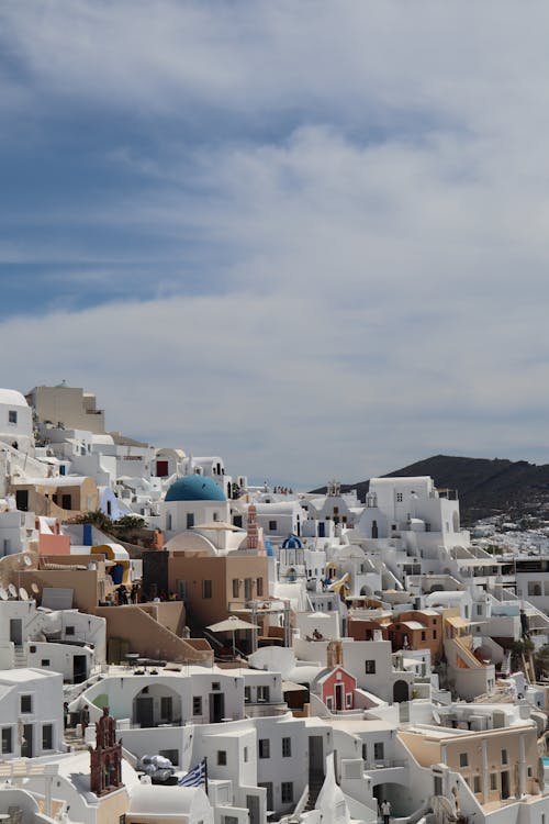 White Houses of a Seaside Greek Village