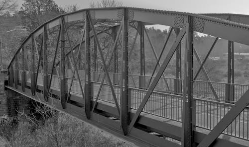 Free stock photo of bridge, railway bridge, steel bridge