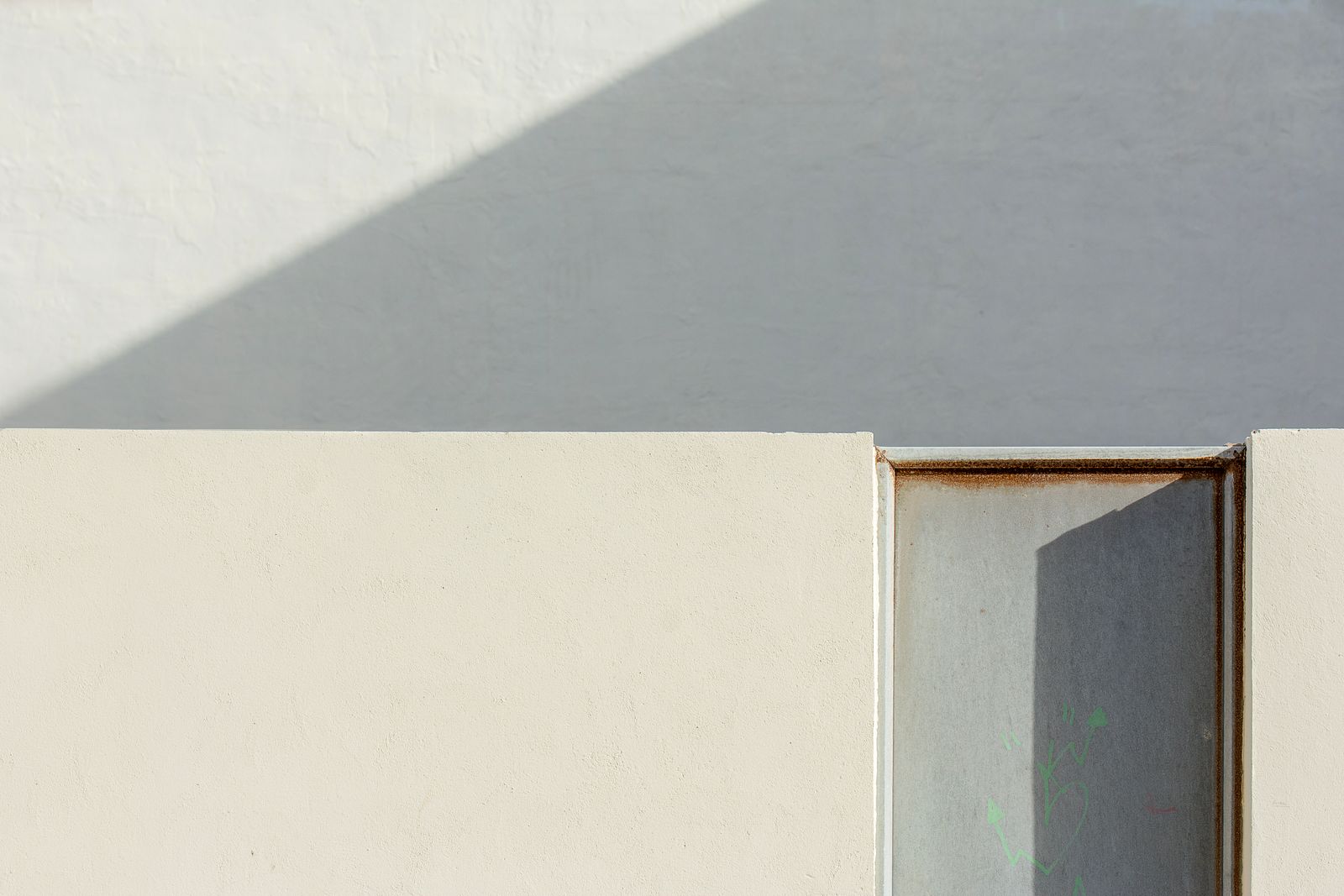 Architectural shadows representing a compact infrastructure lab divided into clear operating planes.