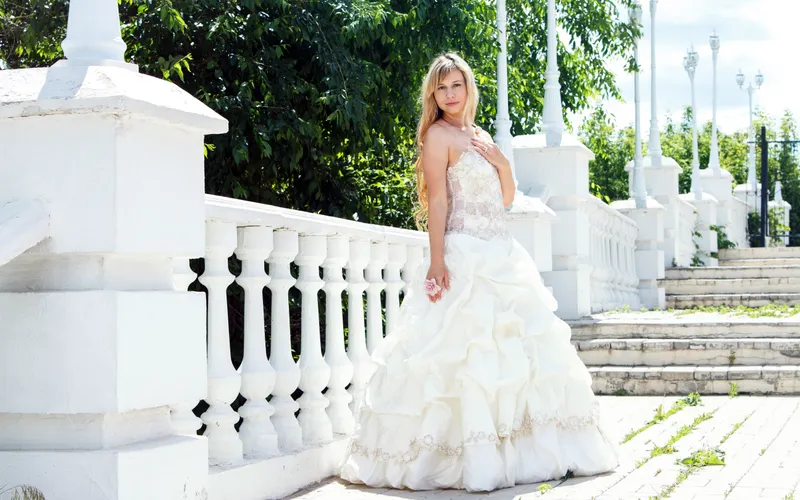 vestido novia volantes manga chiffon ligero